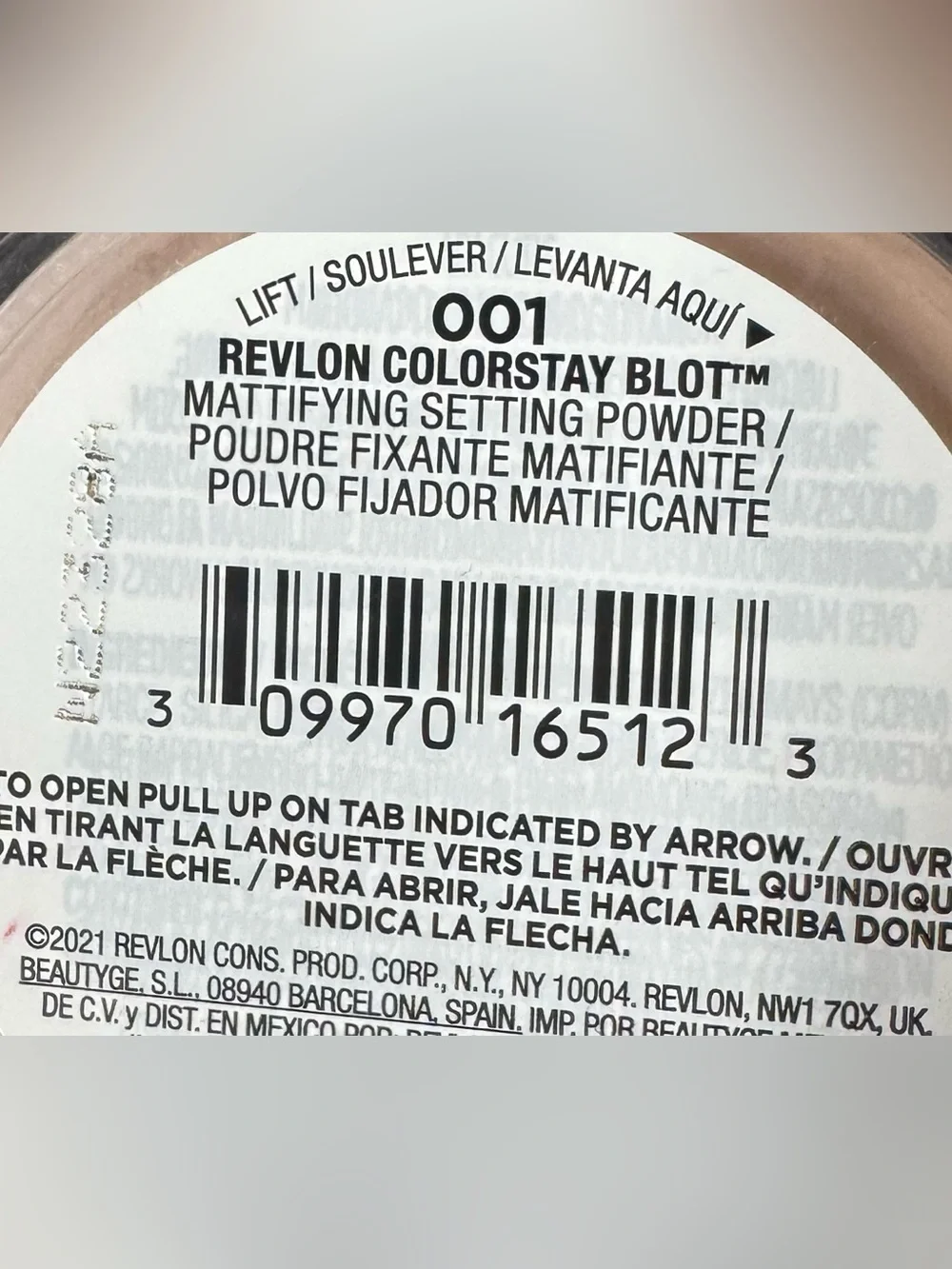 Revlon ColorStay BLOT Matte Setting Powde 16hrs in 001